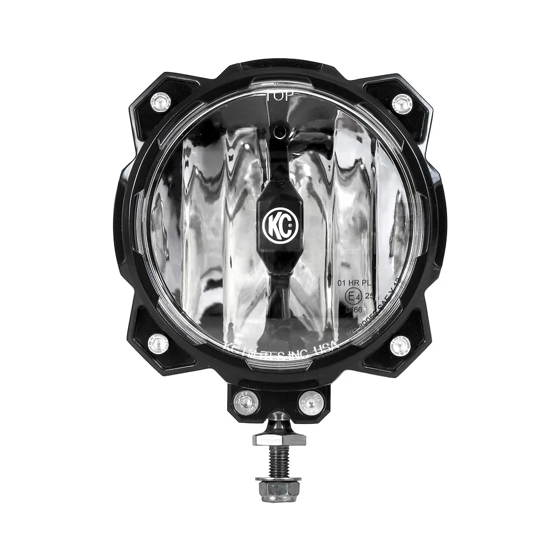 91302 – KC HILITE Driving/ Fog Light, LED Bulb Clear Bulbs 6 Inch Round 20 Watt Bulbs AMP Draw 1.63 AMP Driving Beam ...